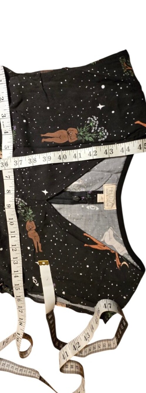 Field Day Oakland Celestial Goddess Print Midi Dress Black Size Medium - Picture 3 of 11